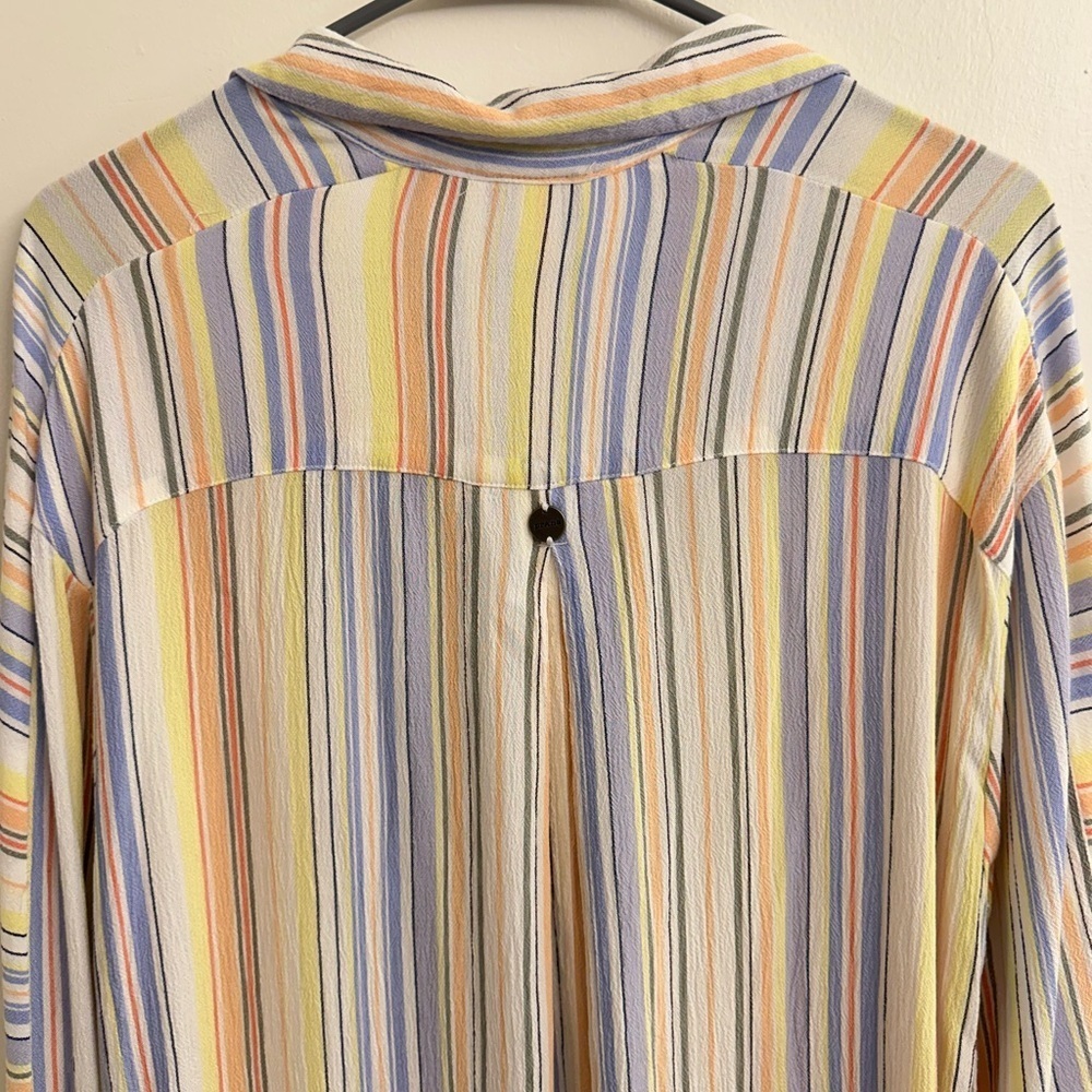 Prana Colorful Striped Scheena Swimsuit Cover-Up Tunic SZ L - Picture 11 of 14